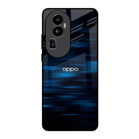 Blue Rough Abstract Oppo Reno10 Pro Plus 5G Glass Back Cover Online