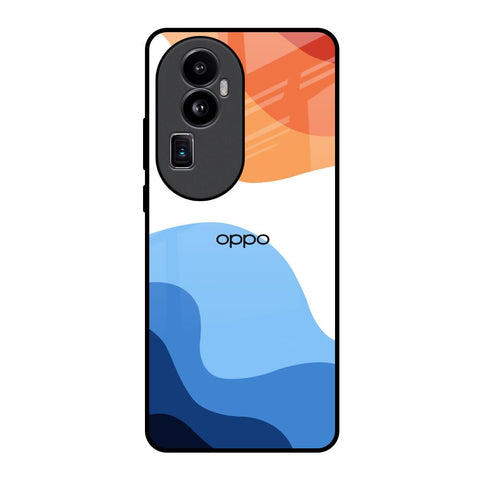 Wavy Color Pattern Oppo Reno10 Pro Plus 5G Glass Back Cover Online