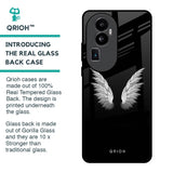 White Angel Wings Glass Case for Oppo Reno10 Pro Plus 5G