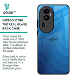 Blue Wave Abstract Glass Case for Oppo Reno10 Pro Plus 5G