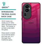 Wavy Pink Pattern Glass Case for Oppo Reno10 Pro Plus 5G