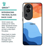 Wavy Color Pattern Glass Case for Oppo Reno10 Pro Plus 5G