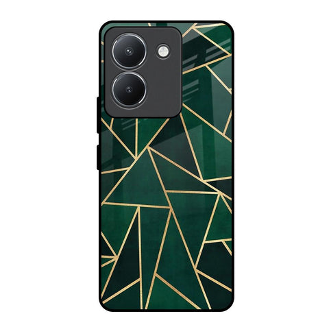 Abstract Green Vivo Y36 Glass Back Cover Online