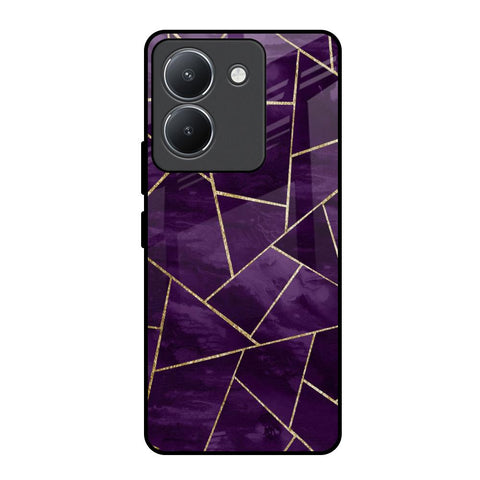 Geometric Purple Vivo Y36 Glass Back Cover Online