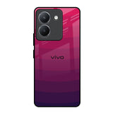 Wavy Pink Pattern Vivo Y36 Glass Back Cover Online