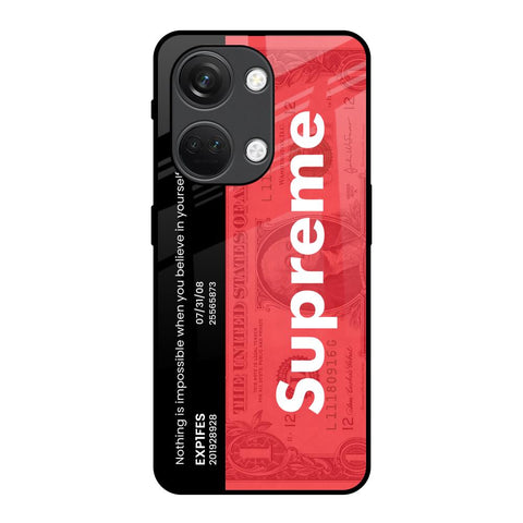 Supreme Ticket OnePlus Nord 3 5G Glass Back Cover Online