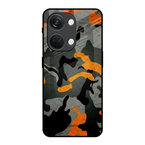 Camouflage Orange OnePlus Nord 3 5G Glass Back Cover Online