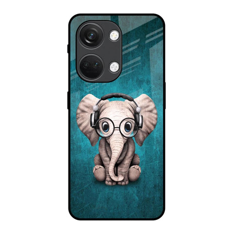 Adorable Baby Elephant OnePlus Nord 3 5G Glass Back Cover Online