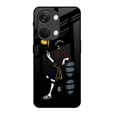 Luffy Line Art OnePlus Nord 3 5G Glass Back Cover Online