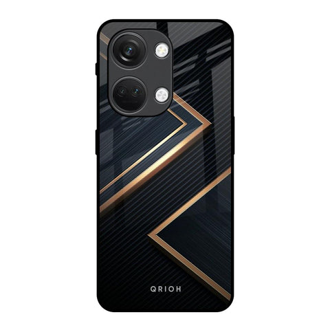 Sleek Golden & Navy OnePlus Nord 3 5G Glass Back Cover Online