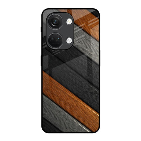 Tri Color Wood OnePlus Nord 3 5G Glass Back Cover Online