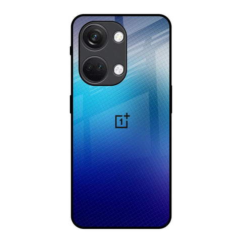 Blue Rhombus Pattern OnePlus Nord 3 5G Glass Back Cover Online