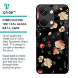 Black Spring Floral Glass Case for OnePlus Nord 3 5G