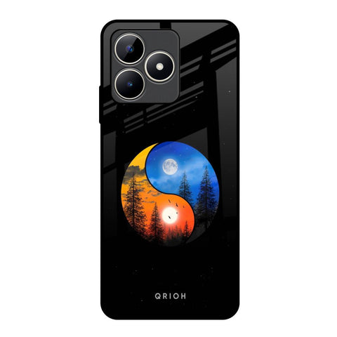 Yin Yang Balance Realme C53 Glass Back Cover Online