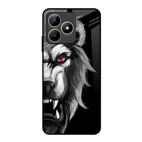 Wild Lion Realme C53 Glass Back Cover Online