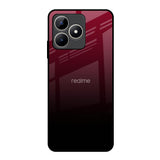 Wine Red Realme C53 Glass Back Cover Online