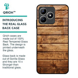 Wooden Planks Glass Case for Realme C53