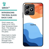 Wavy Color Pattern Glass Case for Realme C53