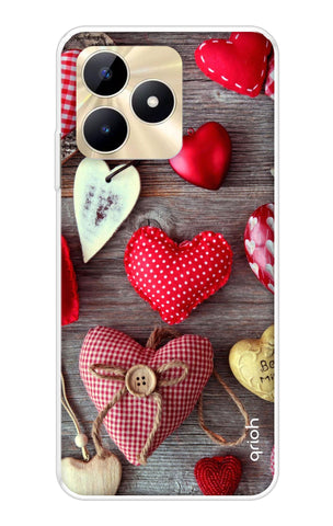 Valentine Hearts Realme C53 Back Cover