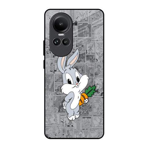 Cute Baby Bunny Oppo Reno10 5G Glass Back Cover Online