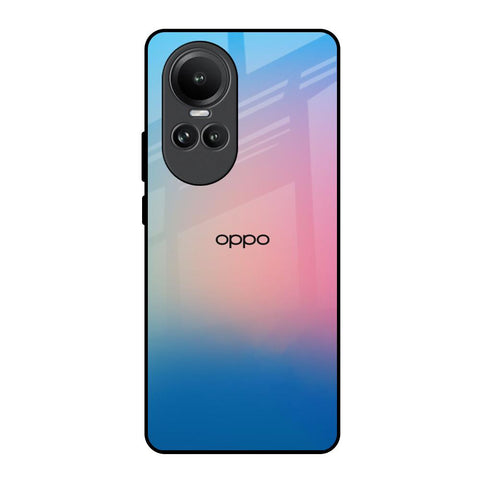 Blue & Pink Ombre Oppo Reno10 5G Glass Back Cover Online