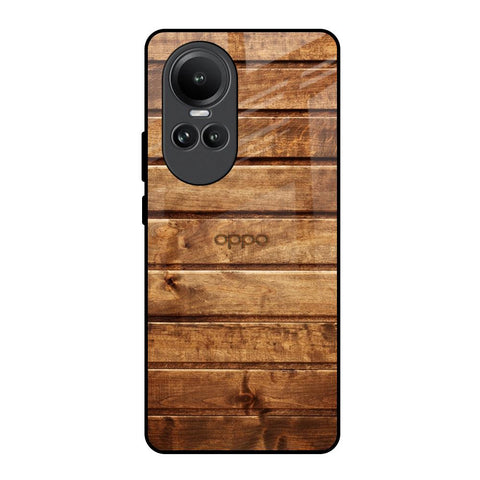 Wooden Planks Oppo Reno10 5G Glass Back Cover Online