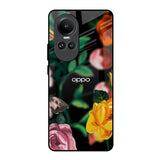 Flowers & Butterfly Oppo Reno10 5G Glass Back Cover Online