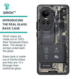 Skeleton Inside Glass Case for Oppo Reno10 5G