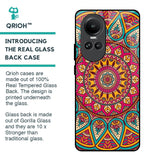 Elegant Mandala Glass Case for Oppo Reno10 5G