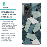 Abstact Tiles Glass Case for Oppo Reno10 5G