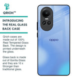 Vibrant Blue Texture Glass Case for Oppo Reno10 5G