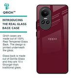 Classic Burgundy Glass Case for Oppo Reno10 5G