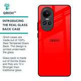 Blood Red Glass Case for Oppo Reno10 5G