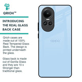 Pastel Sky Blue Glass Case for Oppo Reno10 5G