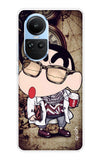 Nerdy Shinchan Oppo Reno10 5G Back Cover