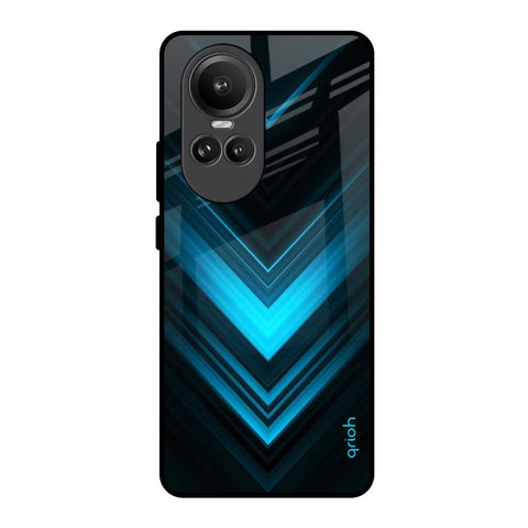 Vertical Blue Arrow Oppo Reno10 Pro 5G Glass Back Cover Online