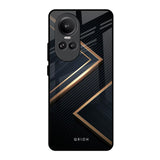 Sleek Golden & Navy Oppo Reno10 Pro 5G Glass Back Cover Online