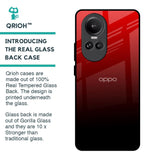 Maroon Faded Glass Case for Oppo Reno10 Pro 5G