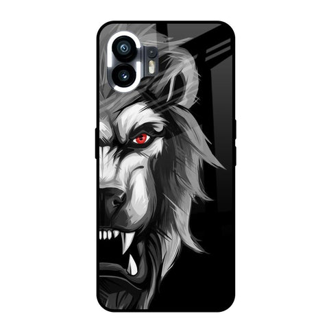 Wild Lion Nothing Phone 2 Glass Back Cover Online