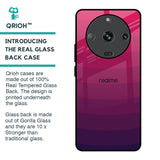 Wavy Pink Pattern Glass Case for Realme Narzo 60 5G