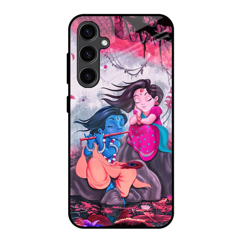 Radha Krishna Art Samsung Galaxy S23 FE 5G Glass Back Cover Online