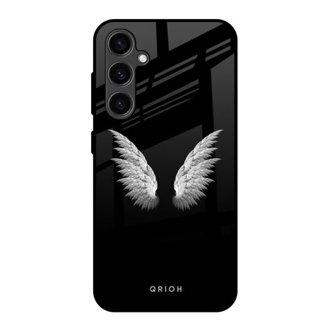 White Angel Wings Samsung Galaxy S23 FE 5G Glass Back Cover Online