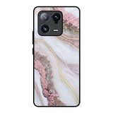 Pink & Gold Gllitter Marble Mi 13 Pro Glass Back Cover Online