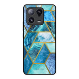 Turquoise Geometrical Marble Mi 13 Pro Glass Back Cover Online