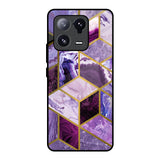 Purple Rhombus Marble Mi 13 Pro Glass Back Cover Online