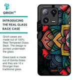 Retro Gorgeous Flower Glass Case for Mi 13 Pro