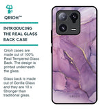 Purple Gold Marble Glass Case for Mi 13 Pro