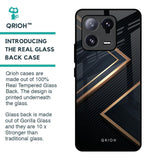 Sleek Golden & Navy Glass Case for Mi 13 Pro