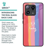 Lucky Abstract Glass Case for Mi 13 Pro