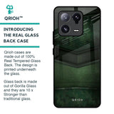 Green Leather Glass Case for Mi 13 Pro